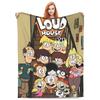 L-Loud Houses Family Cartoon Super Soft Blankets Camping Plush Bedding Throws Print Couch Chair Flannel Bedspread Sofa Bed Cover