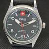 VINTAGE ORIS AUFZUG SCHWEIZER HERREN REFURBIERTES ARMBAND SCHWARZE UHR 558a-a296510-1