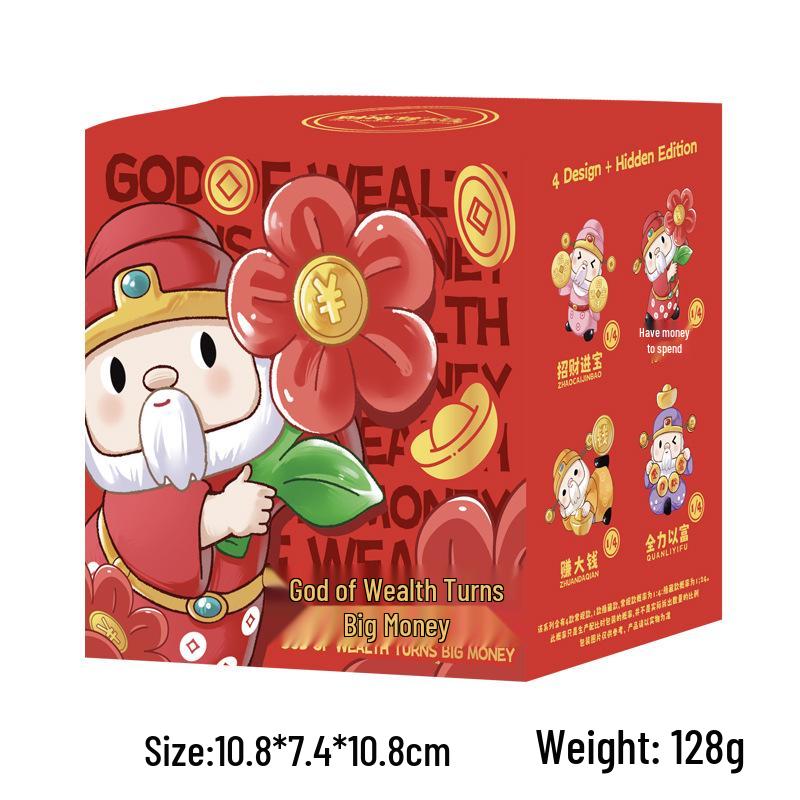 God of Wealth Blind Box: Creative Resin Desktop Ornament in Multiple Styles
