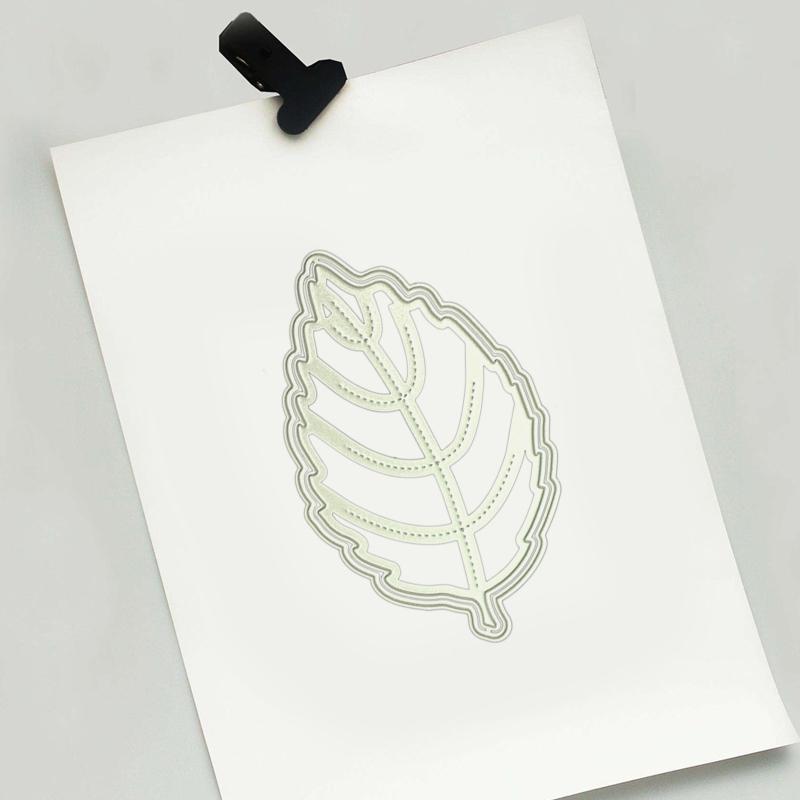Tree Leaves Shape Metal Die Cuts Cutting Dies Cut Stencils for DIY Embossing Paper Leather Scrapbooking Card Making