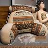 Ethnic Style Soft Bed Head Cushion Pillow – Large Backrest for Reading, Lumbar Support, Pregnancy Comfort