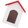 1:12 Dollhouse Wooden Pet House Simulated Miniature Kennel Model Pretend Play Toy AccessoryRed Roof