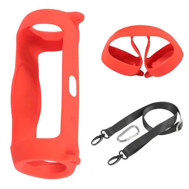 Nieuwe Bluetooth Speaker Case Zachte Siliconen Cover Skin Met Band Carabiner voor JBL Charge 5 Draadloze Bluetooth Speaker Tas