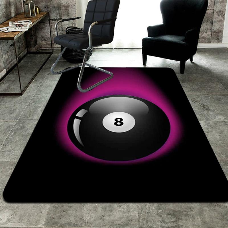Glowing 8-Ball Rug Floor Mat for Living Room or Bedroom Soft and Comfortable Carpet a Gift for Birthday and Holiday.MFF0918015