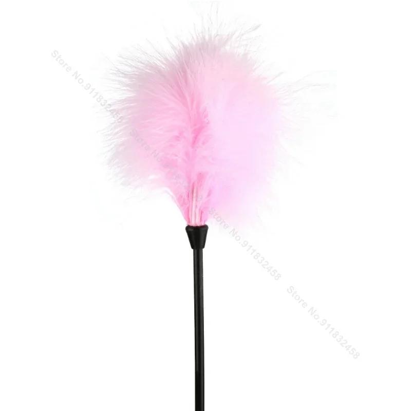 SM Erotic Caress Feather Stick Female Slave Training Tingle Teasing Stick Couple Foreplay Flirting Sex Toy