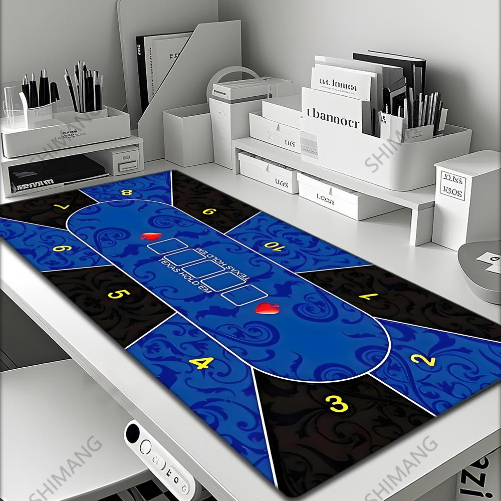 Texas Holdem Table Pad Portable Rubber Foam Poker Table Mouse Pad Keyboard Office Gaming Table Pad Gambling Players Game Layout