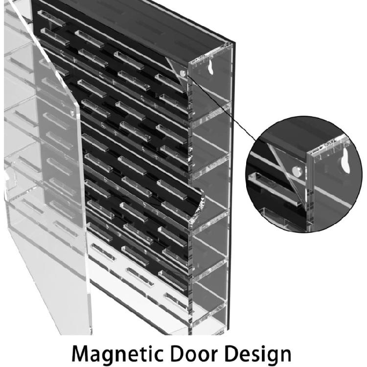 Portable Acrylic Round Display Storage Box for Coin Craft Supplies Clear Collector's Case with Aesthetic Appeal