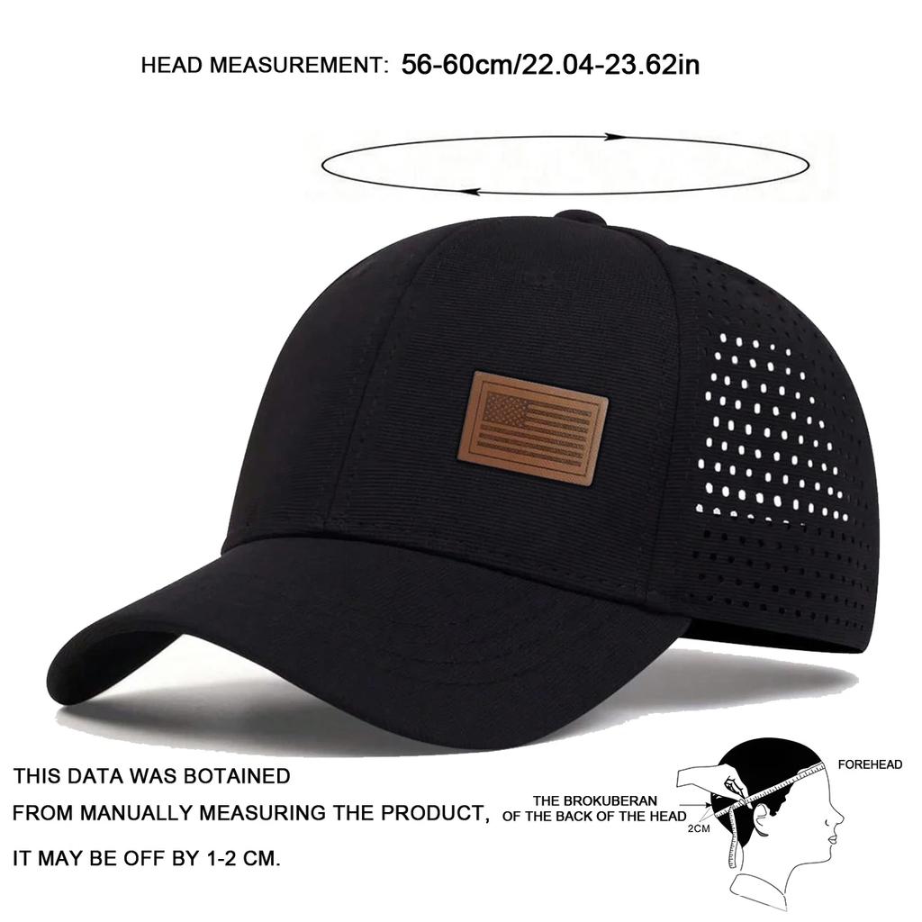 Unisex American Flag Label Baseball Net Caps Spring Summer Outdoor Sunscreen Hat Adjustable Casual Trucker Hats