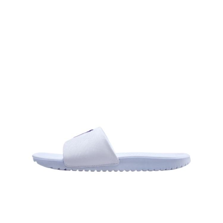 (GS) Nike Kobe Kawa Slides White Court Purple Kids IF2871-101 EU 37.5