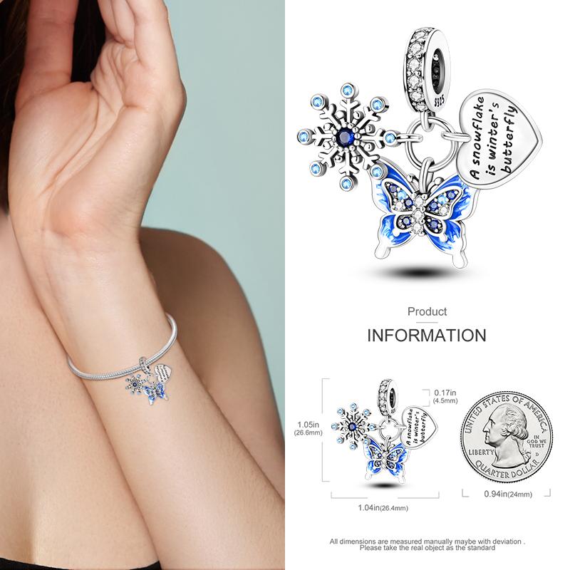 Copper Christmas Charm Beads Fit Original Bracelet Dangle Women Diy Jewelry Christmas Gifts