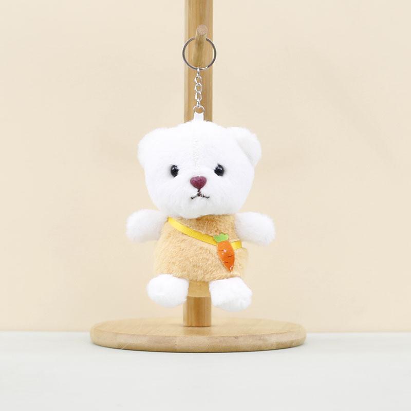 Adorable Plush Bear Keychain Cute Fruit Themed Stuffed Animal Accessory 12cm