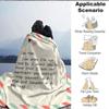 1pc Mom Love Blanket, Lightweight Flannel Throw Blanket For Sofa, Bed, Travel, Camping, Living Room, Office, Couch, Chair, And Bed