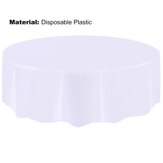 Plastic Waterproof Large Wedding Party Disposable Circular Table Cloth Cover