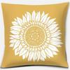 Bright Yellow Simple Geometric Series Pillow Gift Home Office Decoration  Bedroom Sofa Car Cushion Cover