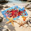 Custom Name Personalized SLAM DUNK Print Beach Towel, for Trip Camping Beach Party Home Decor, Birthday Gift for Family & Friends