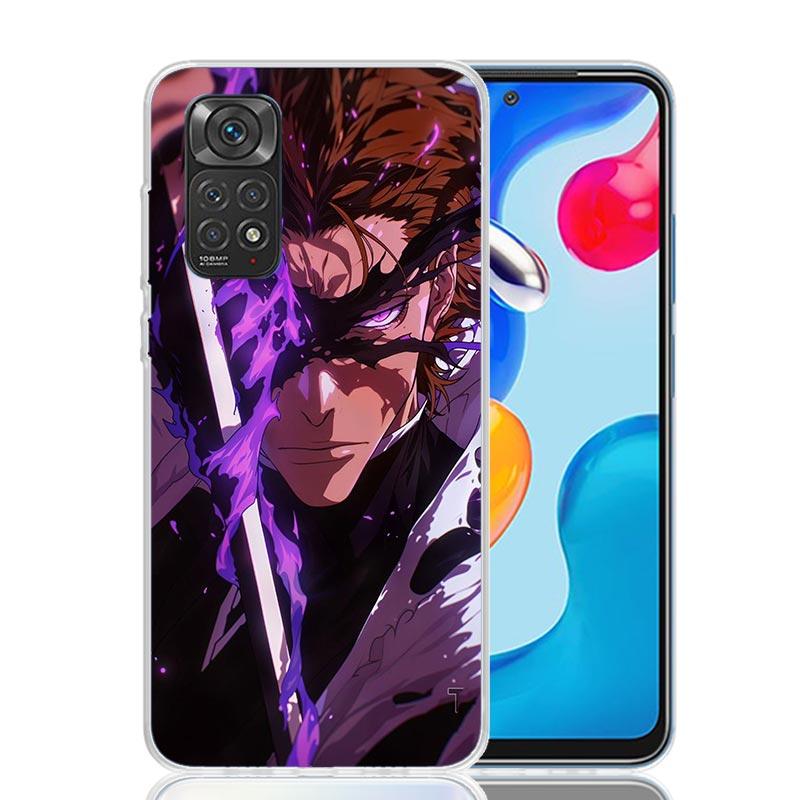 Aizen Sousuke Bleach Phone Case For Xiaomi Redmi Note 15 14 13 12S 12 Pro Plus 11S 11E 11 11T 10S 10 Art Soft Pattern Cover Redm