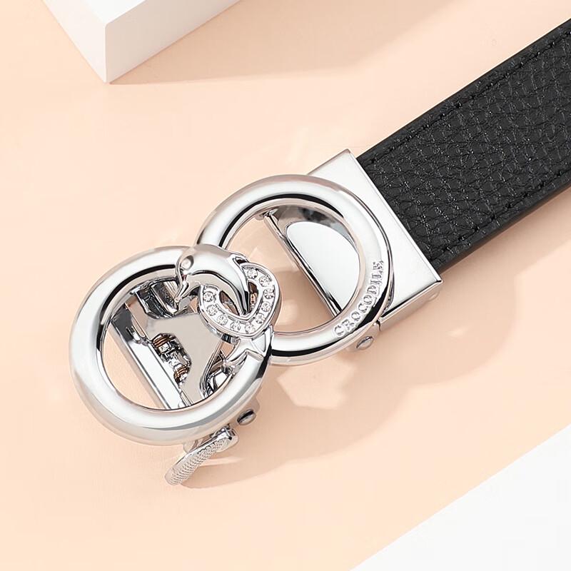 Women's Top Grain Leather Automatic Buckle Belt