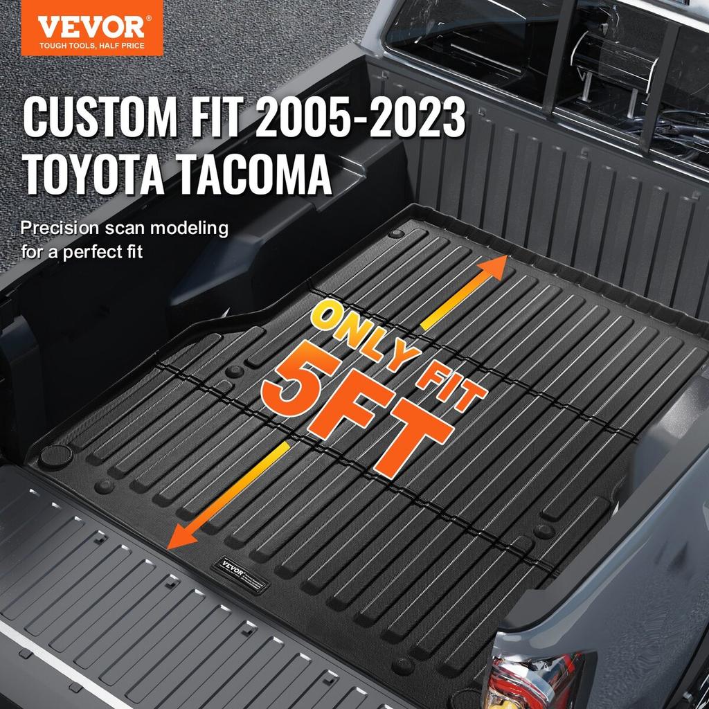 Mata do skrzyni ładunkowej Pasuje do 2005-2023 Toyota Tacoma Akcesoria do wykładziny skrzyni ładunkowej TPE