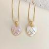 Rose Quartz Diamond Castle Necklace Moonstone Heart Pendant Necklace For Women Fashion Lovely Jewelry Accessories Gift For Her