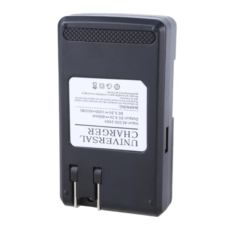 LCD Display Wall Travel Charger Support USB Double Output for Mobile Phone Camera Battery Fast Charging Dock