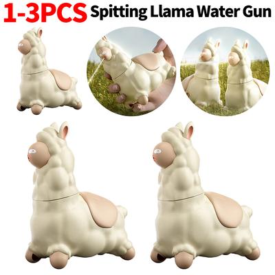 Alpaca Interactive Water Sprayer Leak-Proof Handheld Spits Water Toy Cute Press Water-Sprinkling Toy for Bathtub Water Playing
