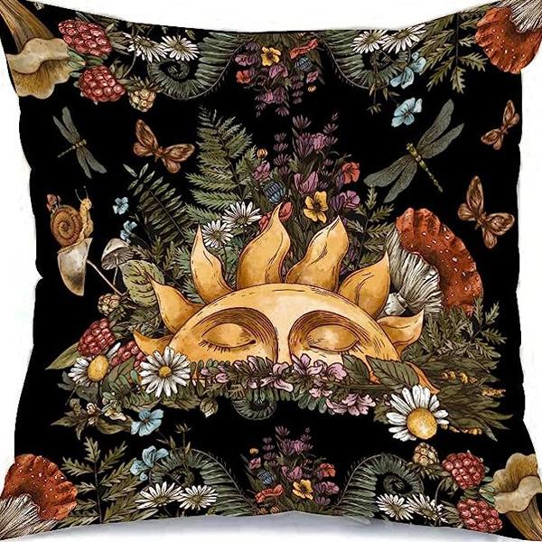 American Retro Linen Peach Leather Velvet Pillow Case Living Room Sofa Office Car Cushion