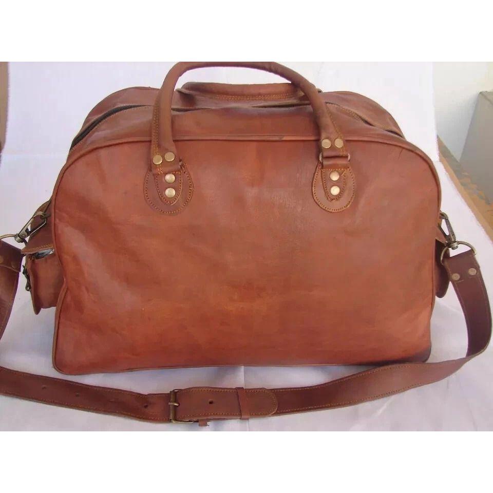 New HANDMADE LEATHER BRIEFCASE GENUINE MESSENGER BAG SHOULDER BAG