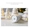 Ceramic Christmas Tree Night Light with Gold-Edged Hollow Stars & Snowflakes - Home Festival Decoration