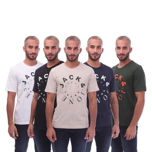 Jack And Jones Mens Warrior S T-Shirt (Pack of 5)
