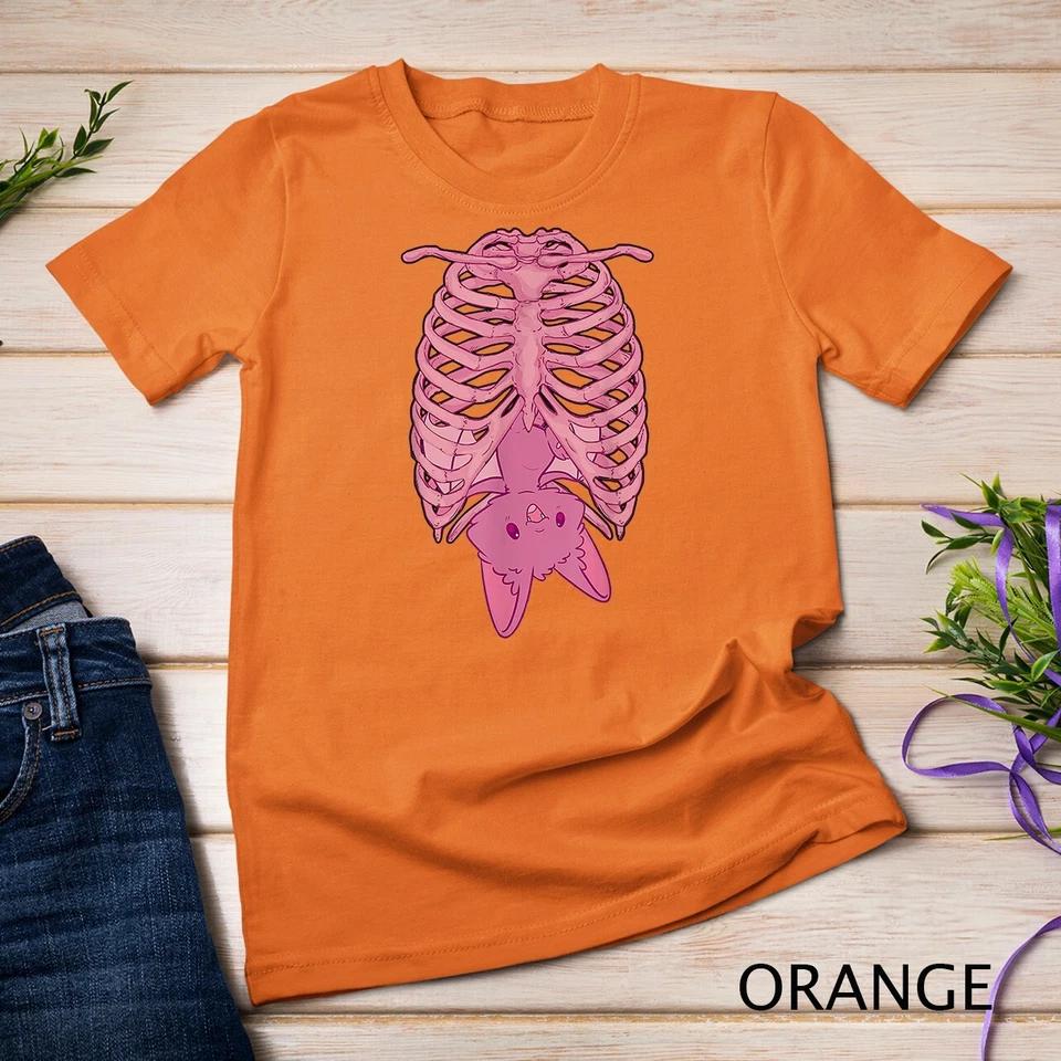 Nu Goth Bat Pastel Goth Skeleton T-Shirt Unisex T-shirt 5 3XL