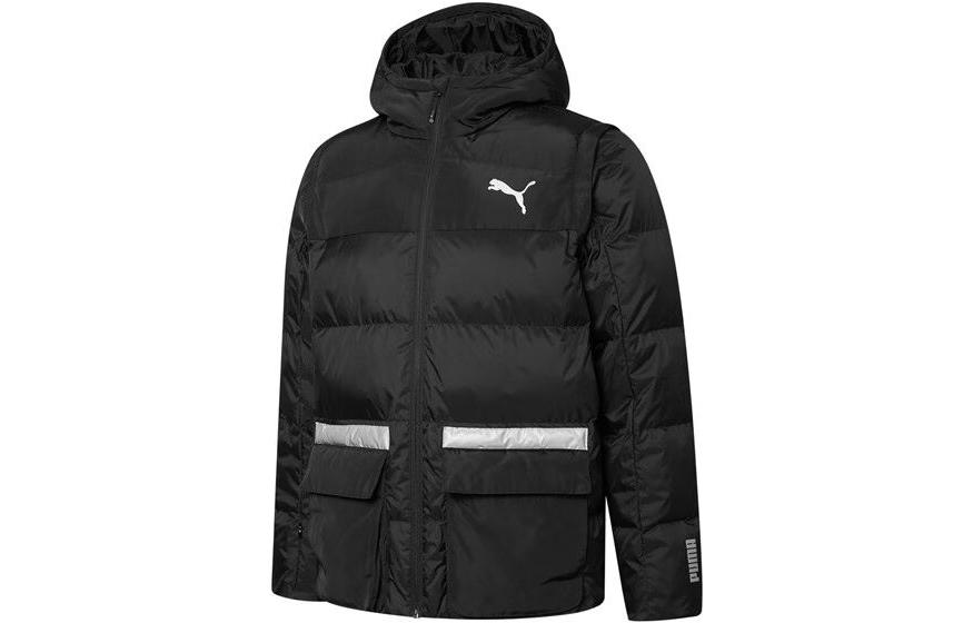 PUMA Puffer Jackets Men s Black Hooded Moderate Other 848634-01 M