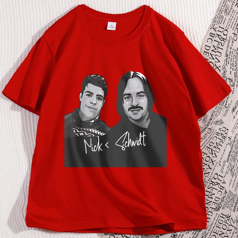 

Vintage New Girl TShirt Men Women NickMiller Printed T Shirt Short Sleeve Crewneck Y2k Streetwear Casual Graphic Tees Clothes S