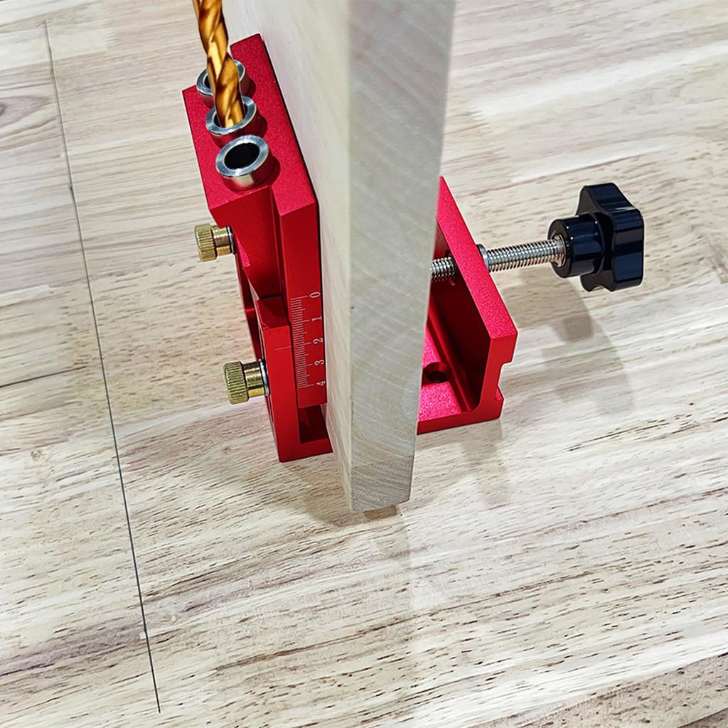 Wooden Board Punching Fixing Tool Aluminum Alloy Woodworking Drilling Positioner Adjustable Oblique Hole Locator