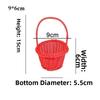 Beautiful Handmade Flower Storage Basket Hand-Woven Round Shape Wicker Flower Basket Shopping Storage Hamper Basket