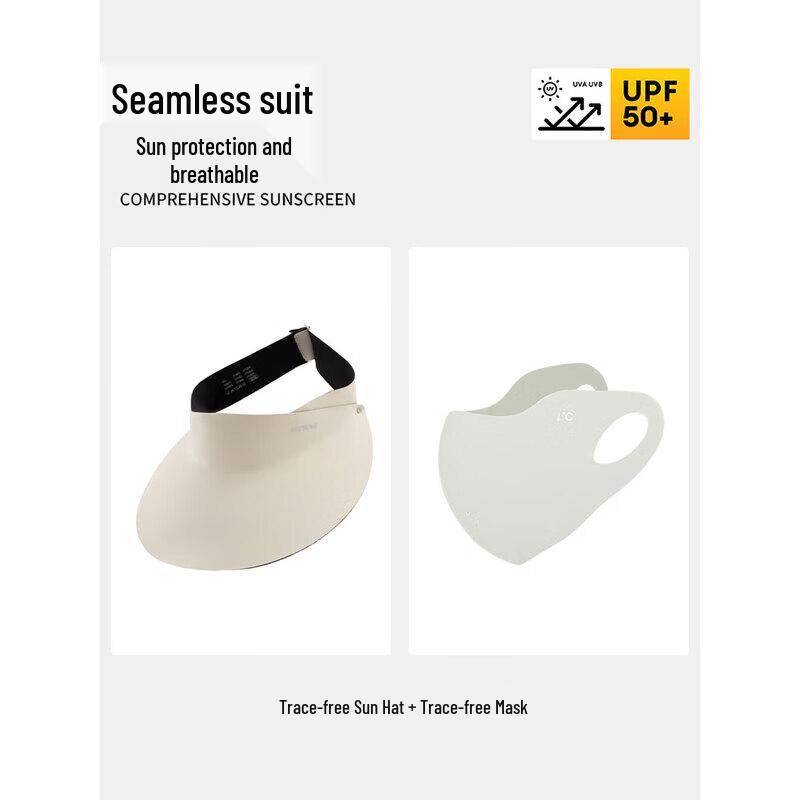 Unisex Anti-UV Sun Visor with Face Mask