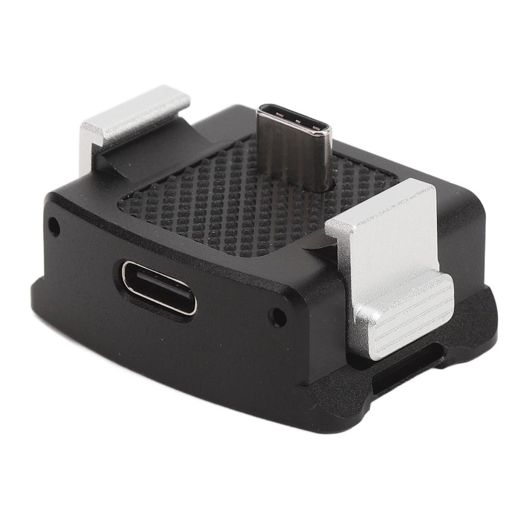 Sports Camera Charging Adapter Base Quick Release Type C Charging Dock with 14 Mount Adapter for
