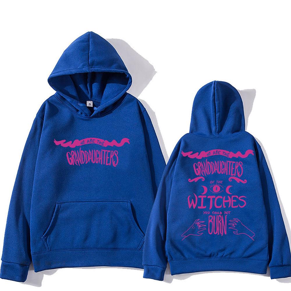 They Didn't Burn Witches Retro Hooded Long-sleeved Harajuku Vintage Sweatshirt With Pocket Clothing Sudaderas Soft Hoody