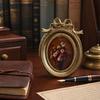 Retro Po Frame Gouden Coating Verweerd Fotolijst Hars Frame met Rococo Textuur