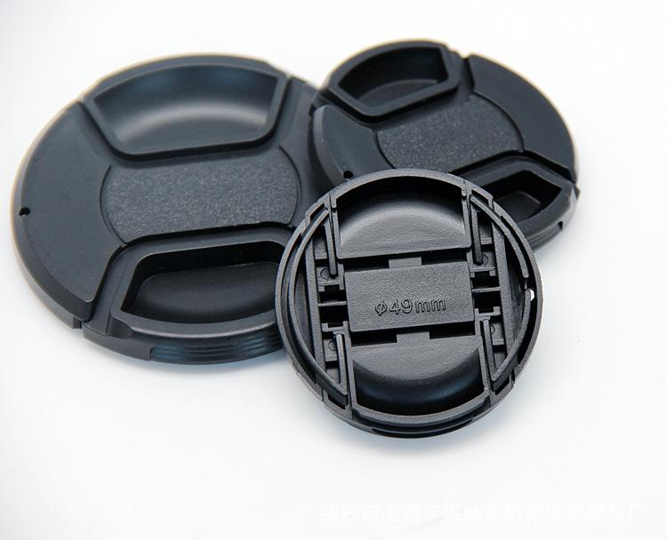 1 Pcs Lens Cap 49 52 55 58 62 67mm Snap-on Camera Front Lens Cap Cover Protector for Canon Nikon Sony Camera Len Caps