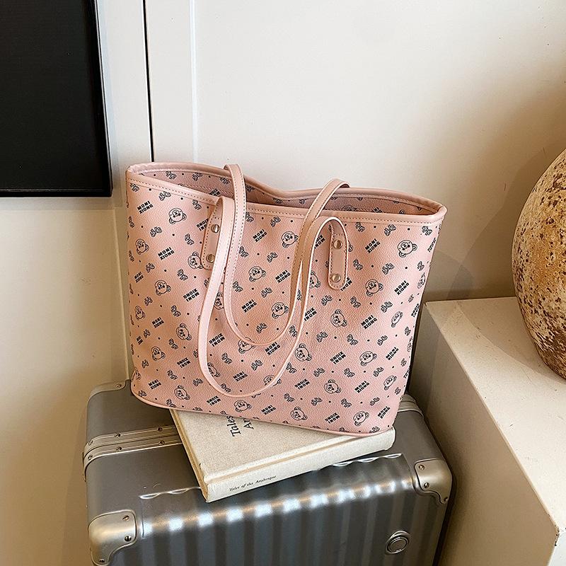 Korean casual fashion large-capacity bag women's 2025 summer new simple and fashionable high-value portable tote bag