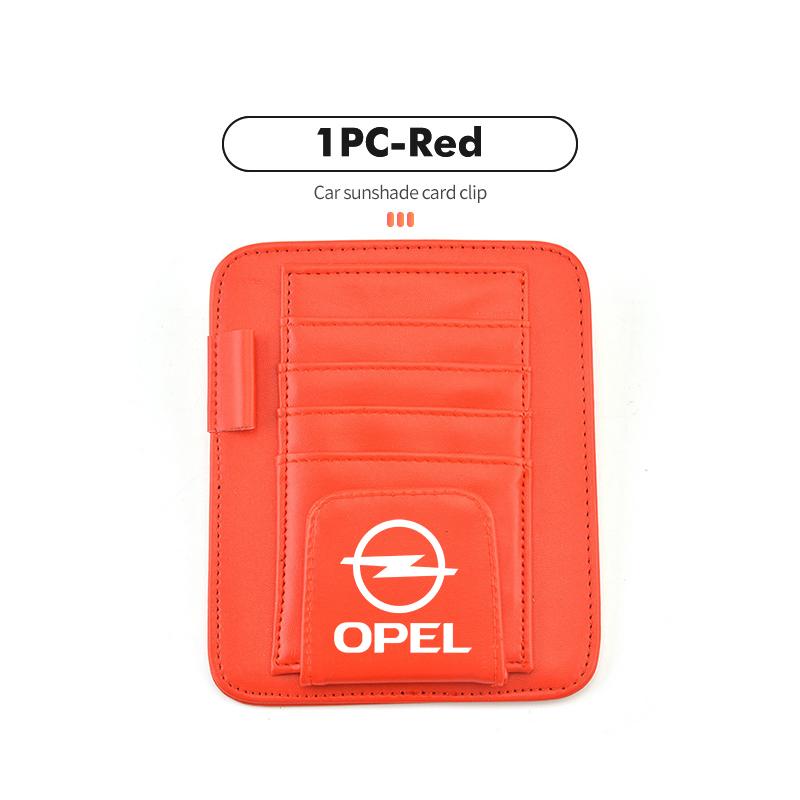 Auto Sonnenblende Brillenclip Kreditkarten Stifthalter für Opel Astra G H J K F Corsa D Zafira B Insignia Mokka Regal