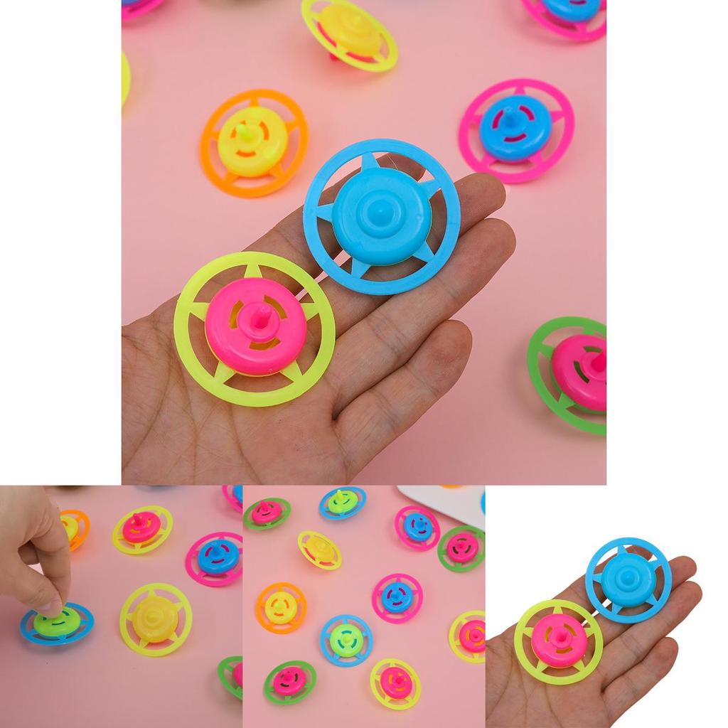 Plastic Spin Gyroscope Toy For Children With Colorful Candy Design And Traditional Play Use