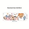 Cartoon Cute Cat Smiling Face Peeking At Animal Door Stickers Removable for Bedroom Living Room Nursery Decoration Wall Decal