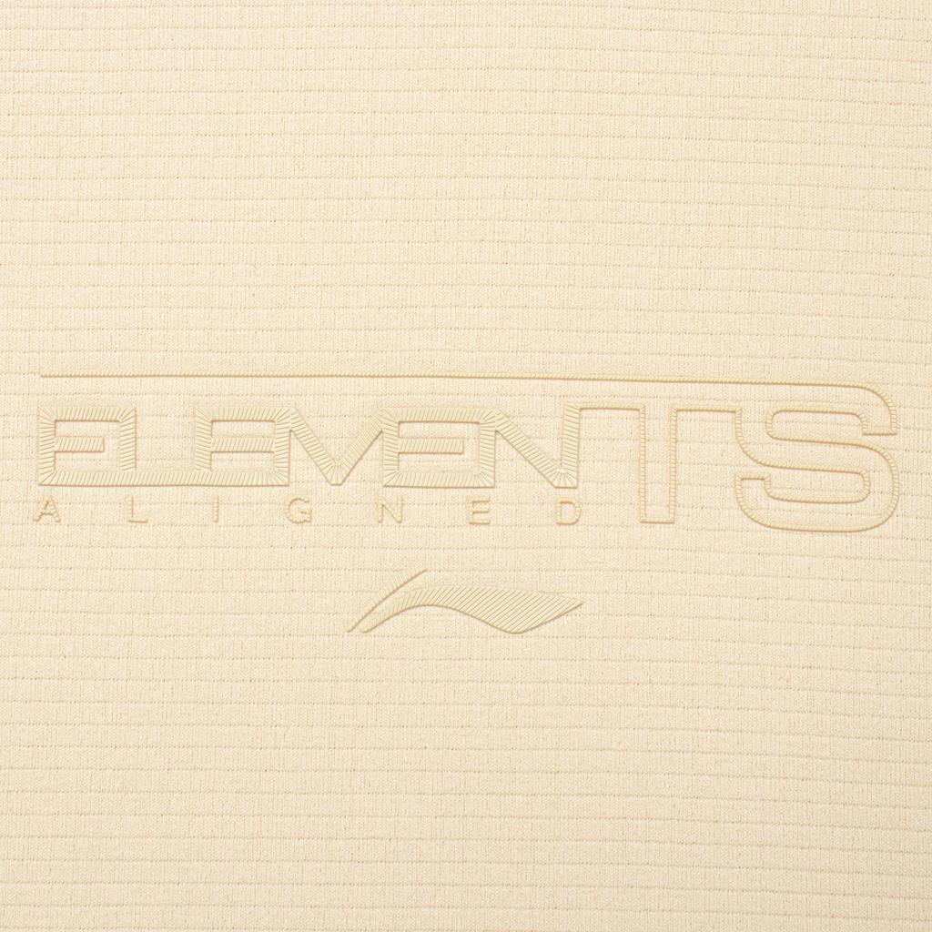 Li-Ning Fitness Series Letter Print Fleece Warm Pullover Sweatshirt Men sweatshirt Fog-Khaki AWDT733-6