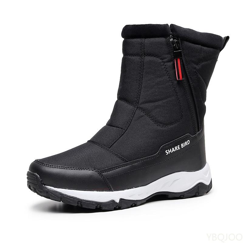 Warm Snow Boots for Men Cotton Shoes for Winter Outdoor Fashion Simple Comfortable Anti Slip Wear-resistant Cotton Shoes