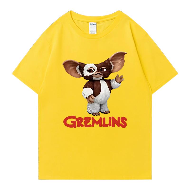 

Горячая распродажа Футболка оверсайз с графикой Гремлины Гизмо 100% хлопок Мужская Женская с коротким рукавом Летняя Унисекс с принтом 4XL