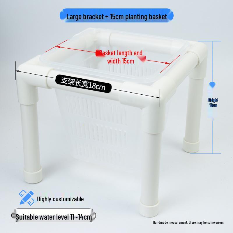 Hydroponic Plant Basket for Aquatic Tanks - Pothos Holder & Landscaping Decor