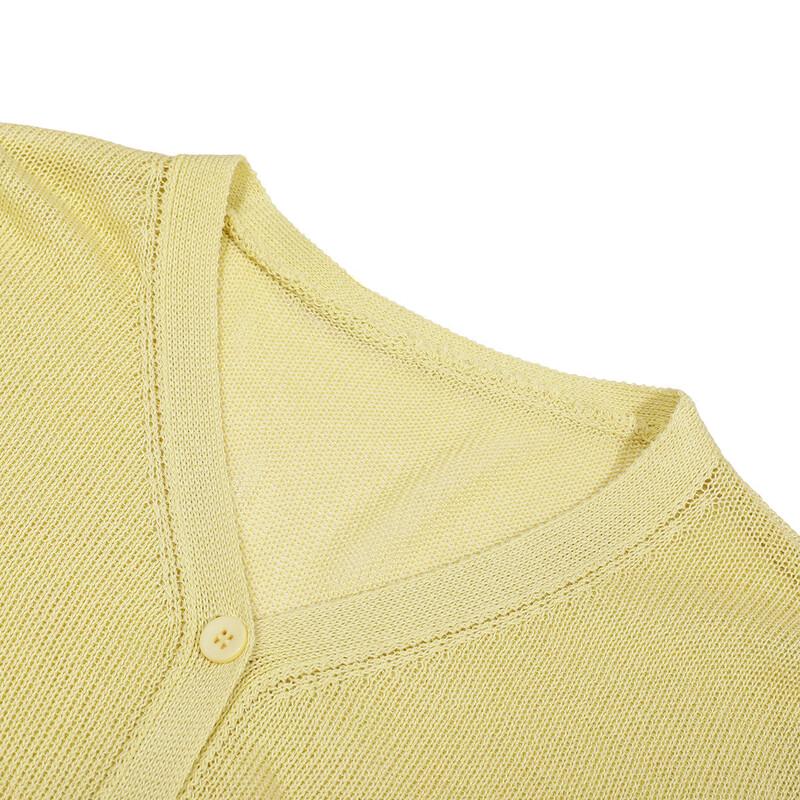 Women's French Style Soft V-Neck Knit Cardigan