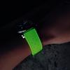 20mm Quick Release FKM Rubber Watch Strap Glow Tropical Design Flat End Universal Fit Durable