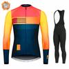 Warm 2024 Winter Thermal Fleece Cycling Men's Jersey Suit Outdoor Riding Bike MTB Clothing Bib Pants Set Spain Maillot Ciclismo